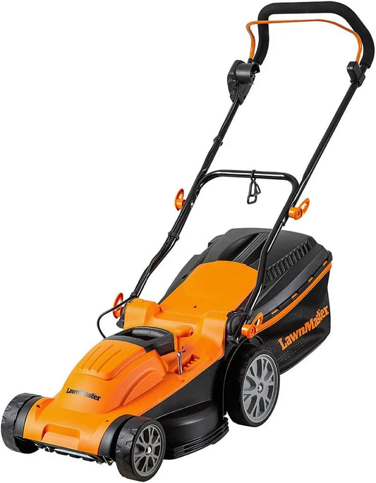 Tondeuse M2EB1637M 20-70mm LawnMaster, et tracteurs 1600W 37cm, 6 Hauteurs Réglable, capacité 40L Bac de Ramassage 2 Ans de