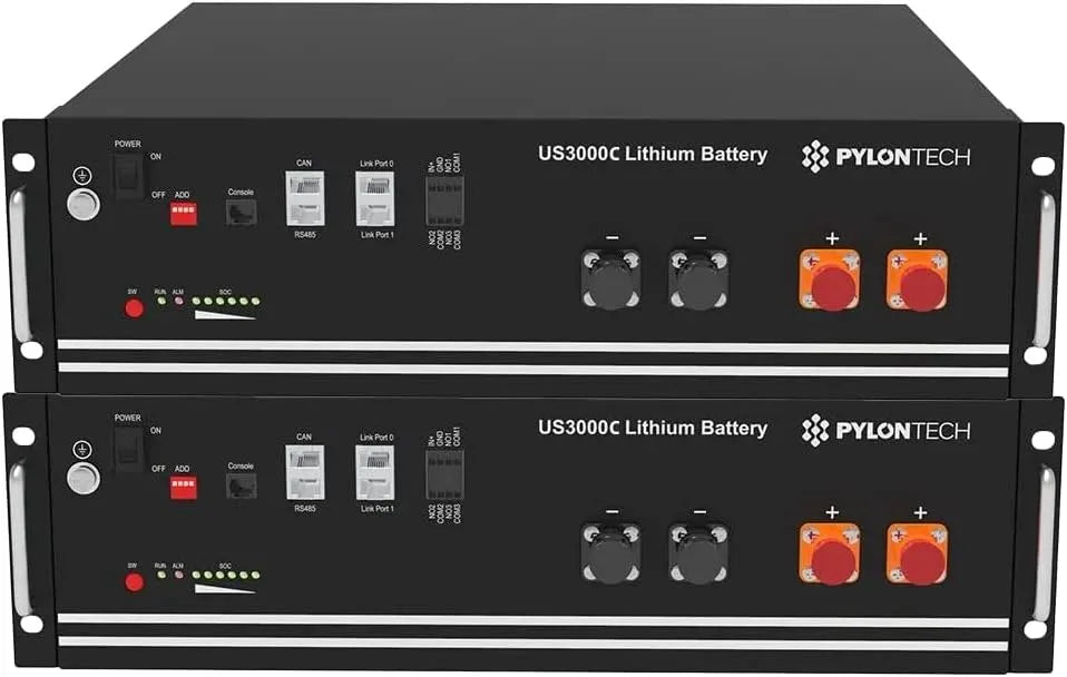 Modèle Pylontech 2 batteries 7 kWh LiFePO4 US3000C