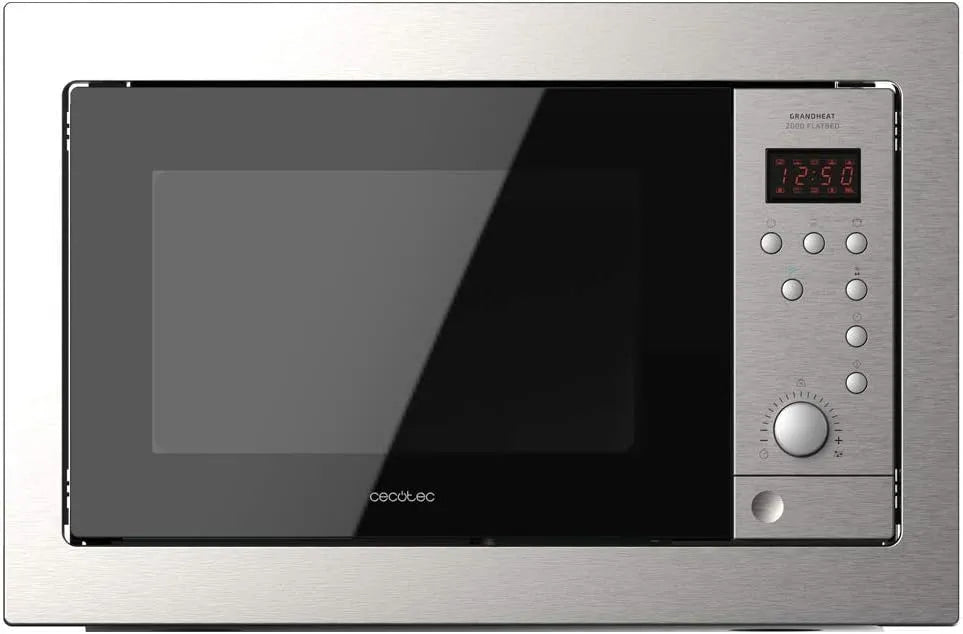 Cecotec four à micro-ondes 2500, 25L de Capacité, 8 Fonctions préconfigurées, Mode Décongélation, Gril avec 1000W, Minuterie jusqu'à 95 minutes