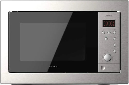 Cecotec four à micro-ondes 2500, 25L de Capacité, 8 Fonctions préconfigurées, Mode Décongélation, Gril avec 1000W, Minuterie jusqu'à 95 minutes