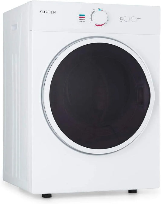 Klarstein Jet Set Séche linge: séchage à évacuation, compact: 49 x 69 x 47,5 cm, sélection de la chaleur, LxHxP, finition blanche, poids 3 kg, CEE C