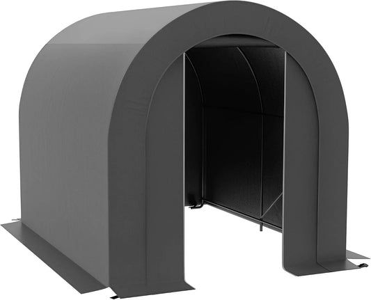 Abri de jardin Outsunny, Tente de Rangement extérieur abri de vélo Garage pour vélo bâche en PE Cadre en métal