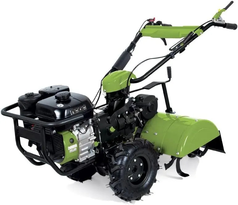 Motoculteur 7CV VITO, puissance 5.2kW, Thermique, Jardinage, Essence 4T 212cm³ Fraises à Double Rotation Transmission Directe 2 niveaux de vitesse AV