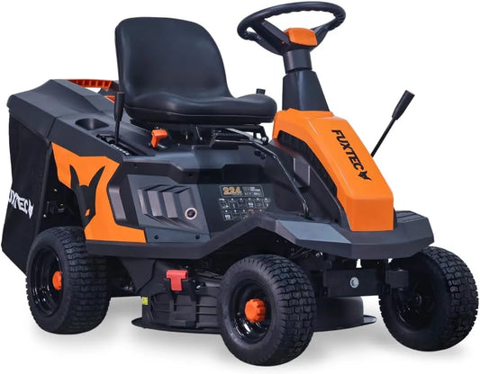 Fuxtec tondeuse FX-RMR66 2500, 6 CV, m2, Largeur de Coupe 66 cm, bac 150 L, Hauteur de Coupe réglable, pour Grandes Surfaces
