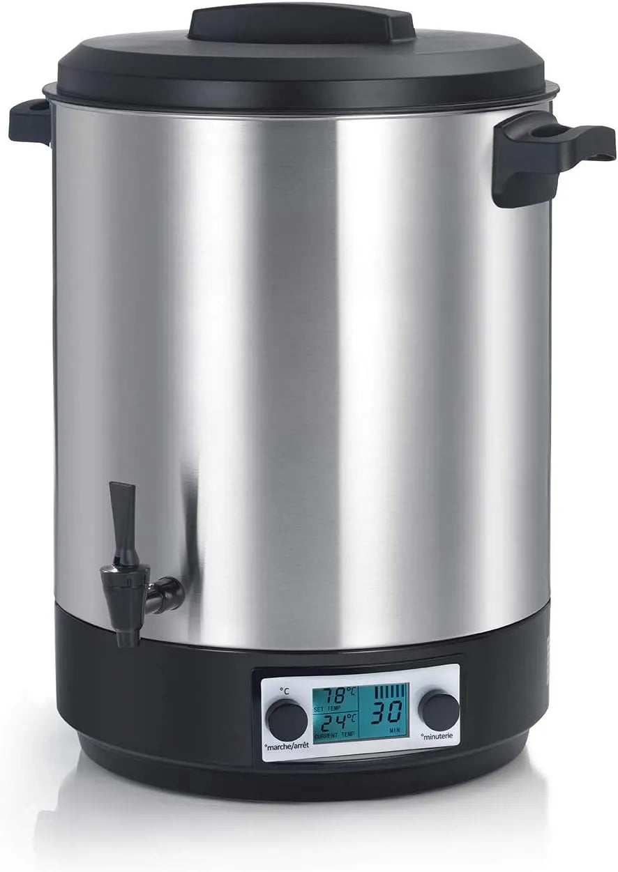 Bocaux Électrique Cuve Inox Avec Ecran Lcd Stérilisateur De, STERI PRO INOX 45L LCD, Robinet Et Minuteur 45l 2500w