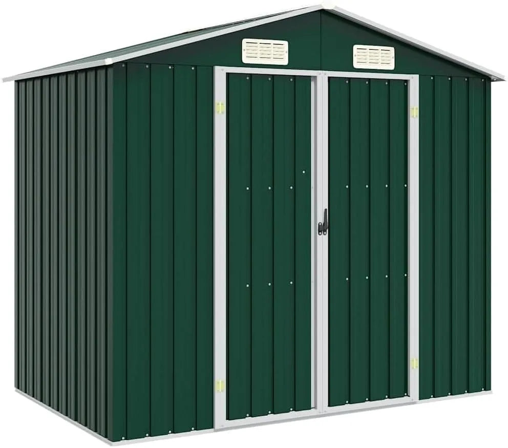 Abri de jardin, Vert 205x129x183 cm Acier galvanisé