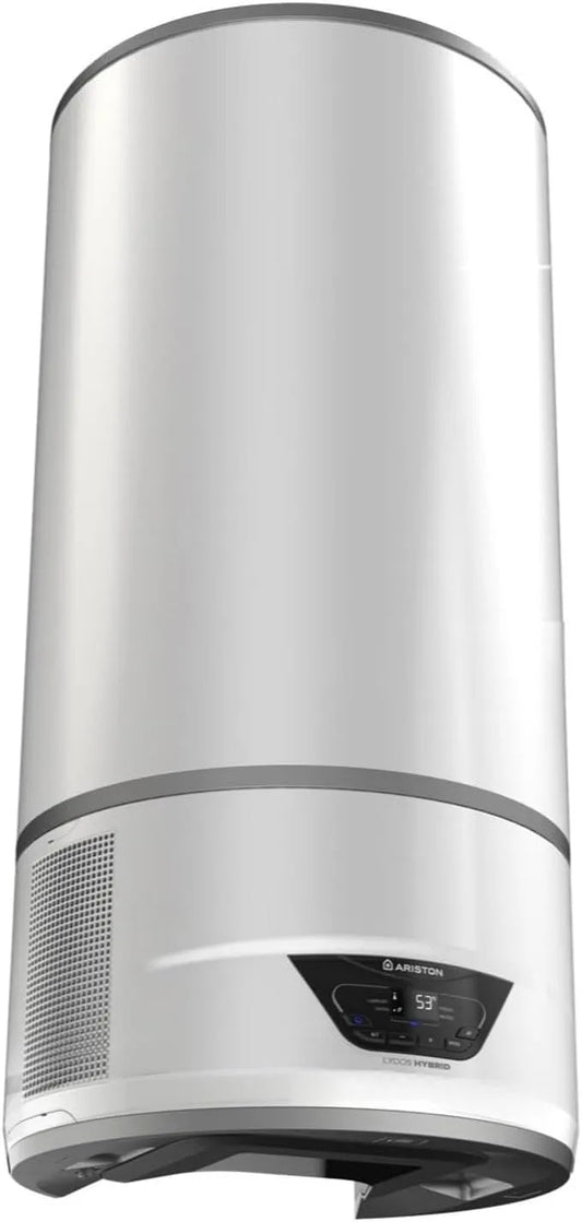 Ariston Lydos Hybrid Wifi 80L, COP 2.02, Air Ambiant, Chauffe Eau Thermodynamique Mural 80 L, capacité 80L, 50% d'Économie d'Énergie