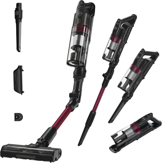 Hoover aspirateur balai HF1, Position Parking HF1P10HX, Plus sans Fil Puissant Léger Tube Flexible,165W, Vidage 1 clic, Brosse Anti-emmêlement