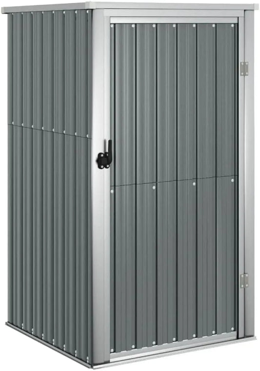 Abri de jardin, cabane cabanon Maison de Stockage Remise extérieur Hangar Outils Robuste 88 x 89 x 161 cm Acier galvanisé finition grise 02_0022418