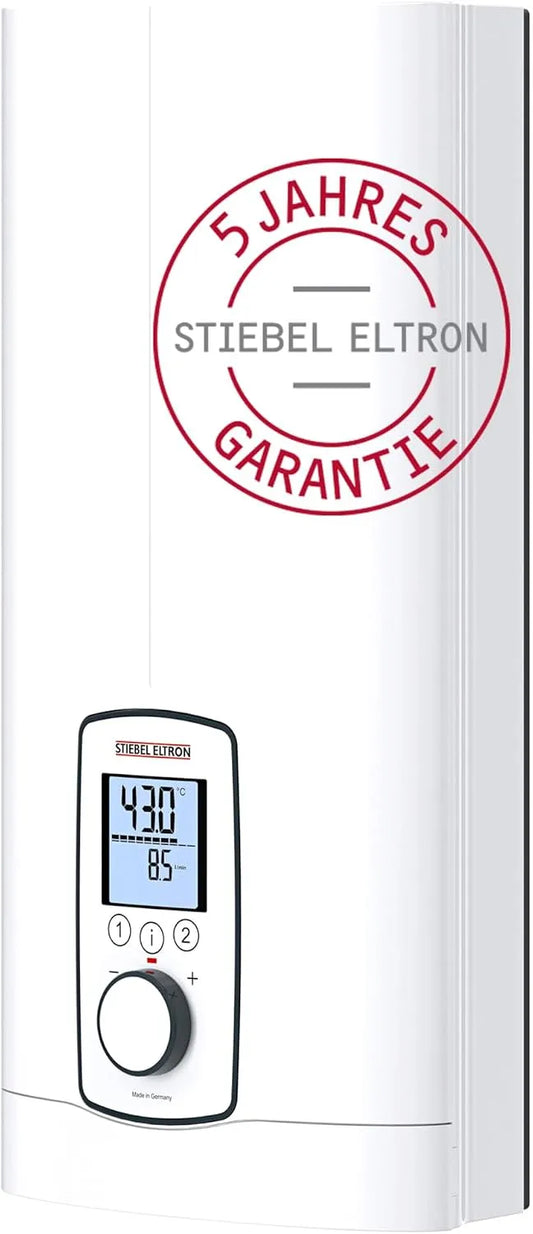 Chauffe-eau électrique 202656, Stiebel Eltron DHE 18/21/24 réglable électroniquement, tension 400 V, 2 touches mémoire, mode éco, température au choix