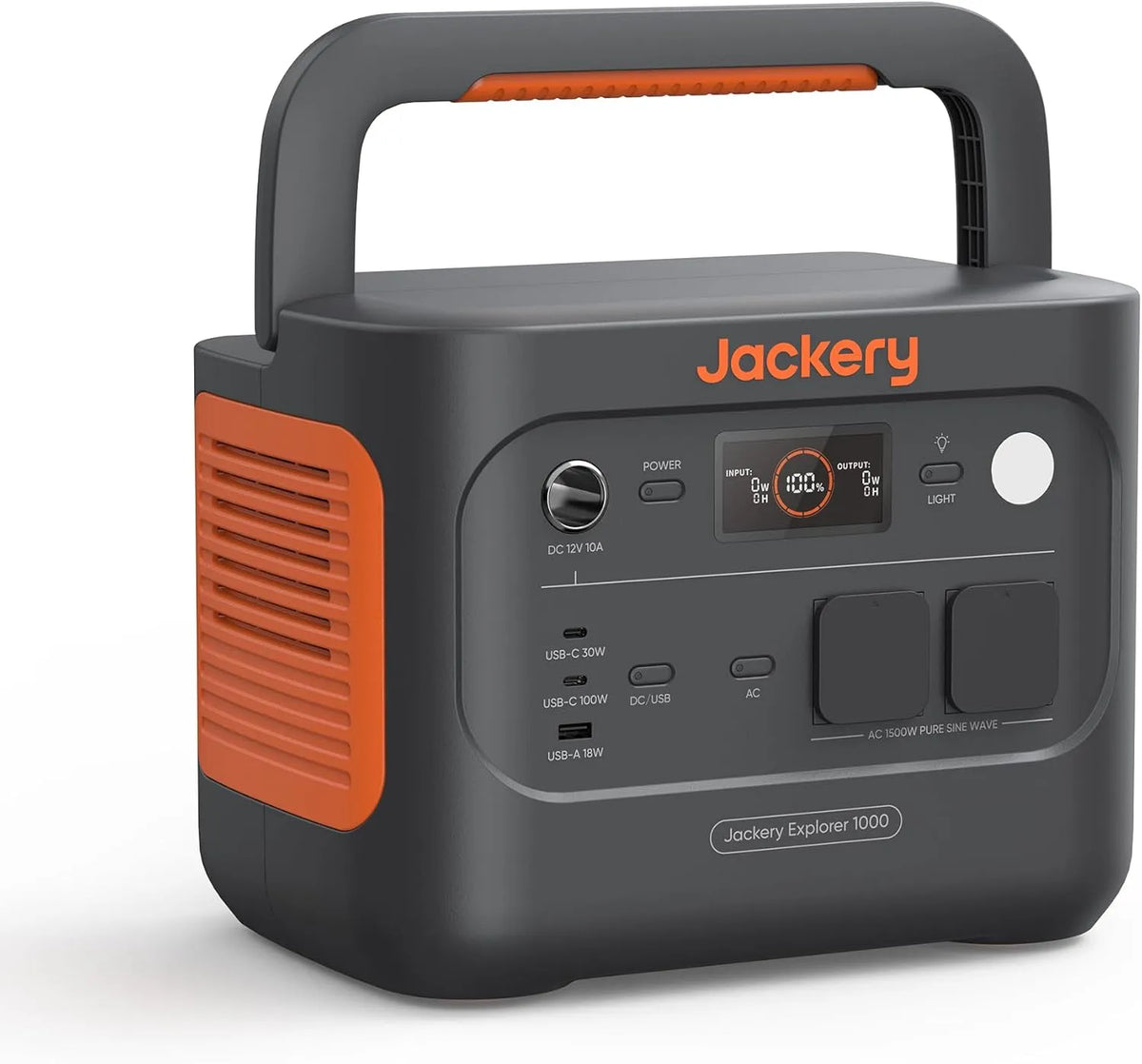 Station électrique portable 1000 LiFePO4, Portable Jackery Explorer v2, 1070Wh Batterie, 1500W Sortie, Générateur Solaire pour Plein Air, 6 Ports CA